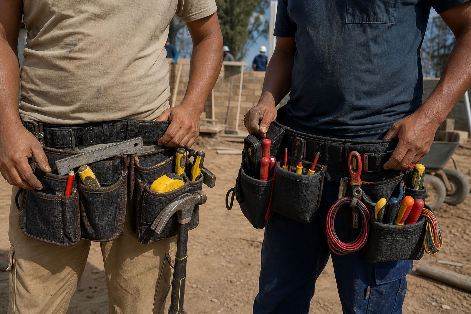 Builder Vs Electrician Pouches